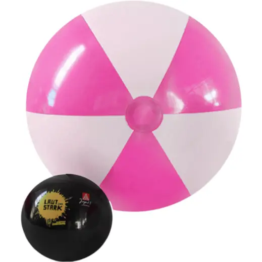 1.5m Two-Tone Beach Ball Pink-White